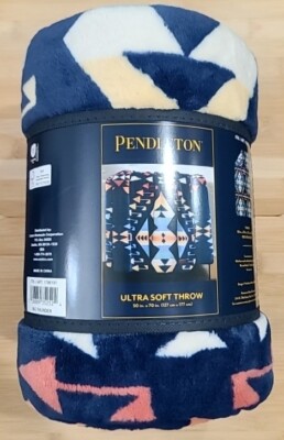 Pendleton Fleece Throw Blanket 50 x 70 Southwestern Aztec - Big Thunder