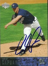 Chris Capuano autographed Baseball Card (Milwaukee Brewers) 2004 Upper Deck #378