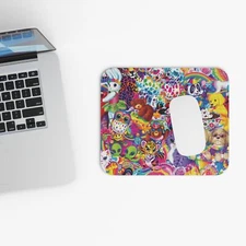 Lisa Frank Inspired Mouse Pad (Rectangle)