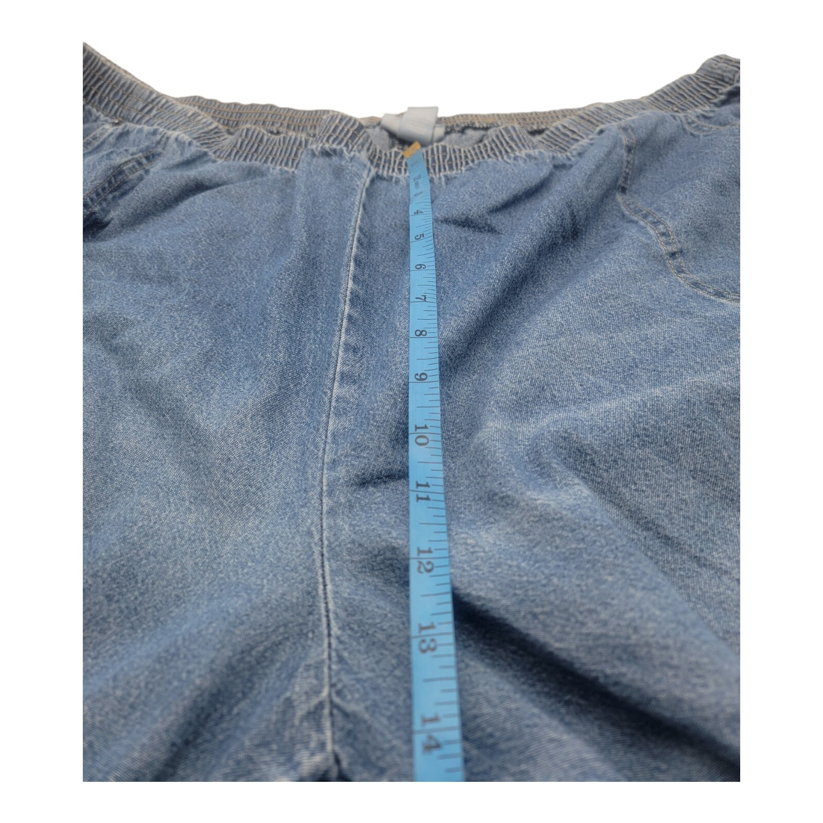 Liz & Me Pants Womens 3X Blue Denim Elastic Waist Vacation Modern ...