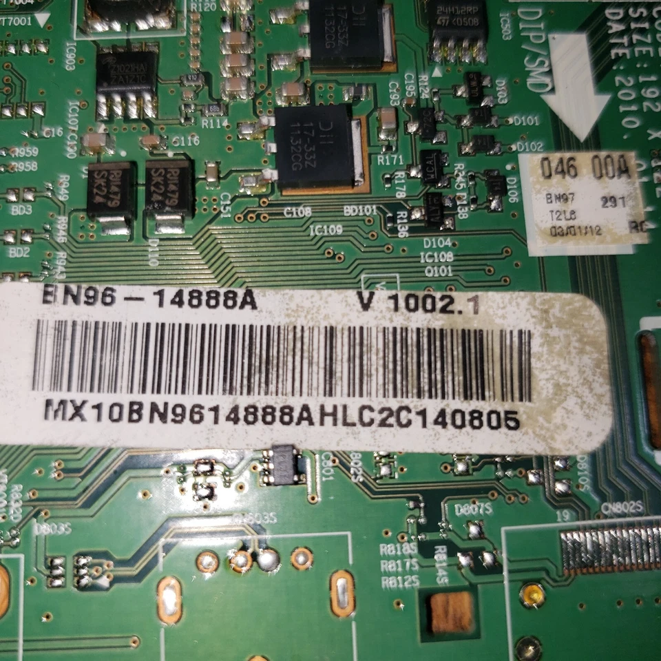 Insignia BN96-14888A BN41-01343B Main Board for NS-50P650A11 - Image 2 of 2