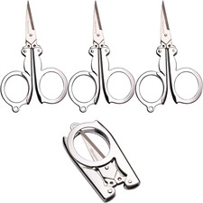 Stainless Steel Folding Portable Travel Scissors Foldable Paper String Craft Shr