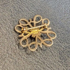 10k gold filigree Pin with blue stone — photo 3