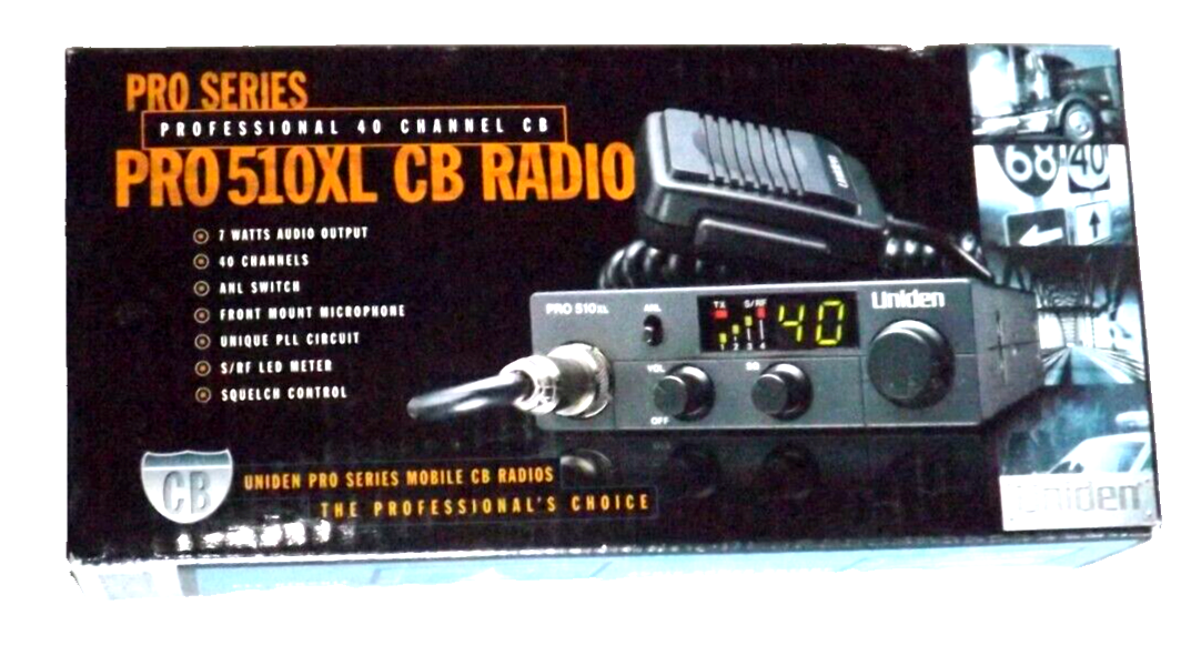 NEW Uniden PRO 510XL 40 Channel CB Radio Base Scanner ANL Switch and