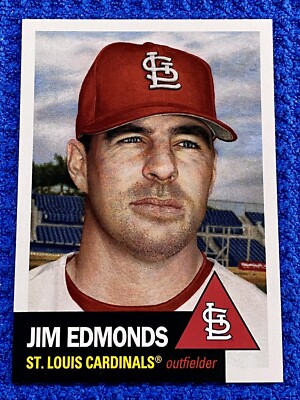 St. Louis Cardinals JIM EDMONDS 2024 Topps Living Card #712, Facsimile Auto, MT