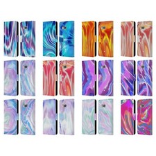 OFFICIAL SUZAN LIND TIE DYE LEATHER BOOK WALLET CASE COVER FOR HTC PHONES 1