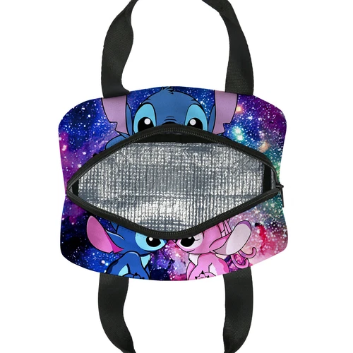 Lilo Stitch Cartoon Galaxy Lunch Bag Insulated Student Snack Picnic Xmas Gift AU - Picture 10 of 55