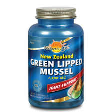 Nature's Life Green Lipped Mussel, Veg Cap Btl-Plastic 1g  90ea