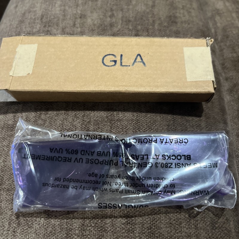  Kellogg's Cereal insert promotional purple sunglasses NIB Collectible