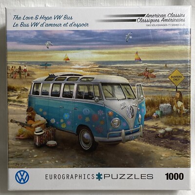 The Love & Hope VW Bus 1963 Volkswagen T1 Samba Bus Eurographics 1000 Puzzle