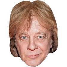 Eddie Money Long Hair Celebrity Mask, Flat Card Face, Fancy Dress Mask