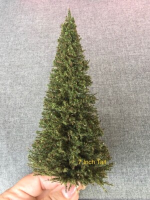 Doll House Miniature Tree - 7 Inches tall with wooden base - ONE Miniature Tree