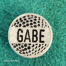 Personalized Metal Golf Ball Marker for Gabe