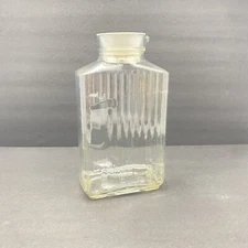 Vintage Anchor Hocking Refrigerator Juice Bottle 2 Quart Pitcher Original Lid 