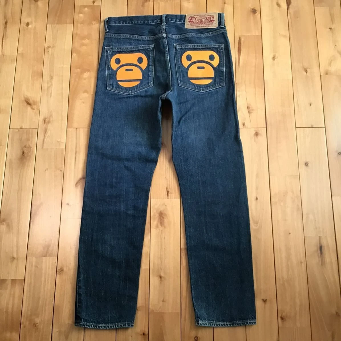 A Bathing Ape Cotton Blue Jeans for Men for sale | eBay