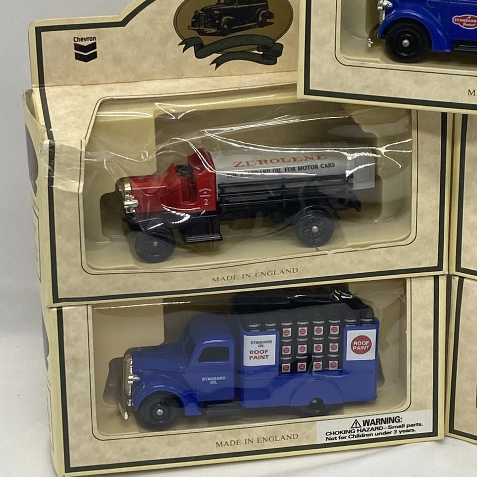 Chevron Commemorative Model Die Cast Metal Cars Trucks Vintage England Lot Of 6 - Image 2 of 4