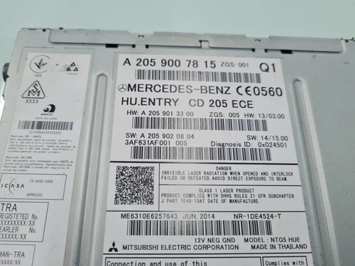 A2059007815 Sistema Navegacion Gps para MERCEDES-BENZ CLASE C (BM 205) FA 140300 - Imagen 2 de 6