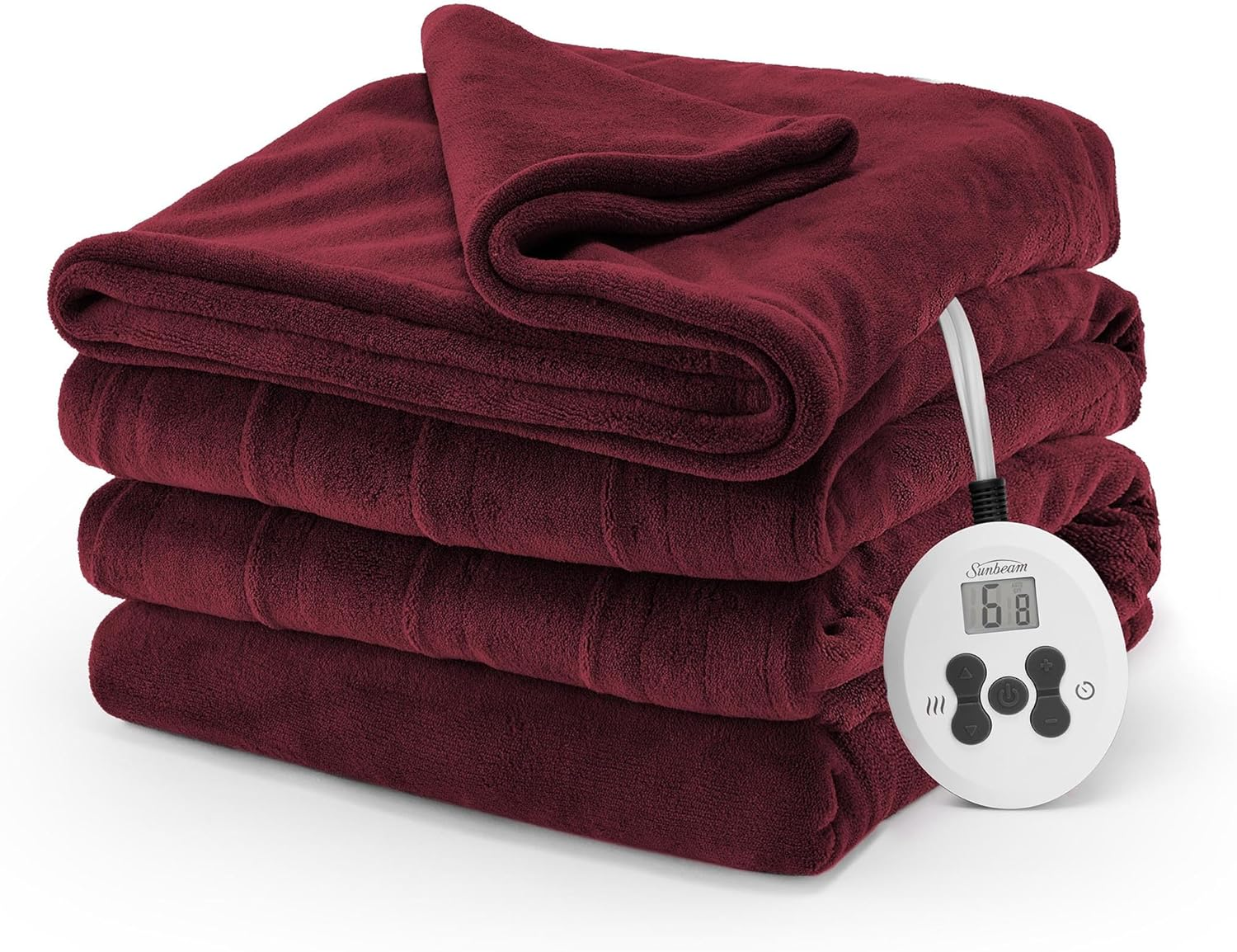 Royal Luxe Cabernet Heated Blanket - Full