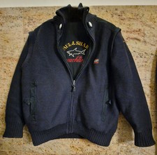 Paul Shark Yachting Wende Segel-/Strickjacke mit RiRi Made in Italy Gr.M Vintage