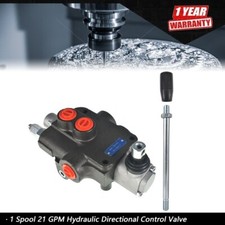 1 Spool Hydraulic Directional Control Valve 21 GPM Motors Spool Double Acting