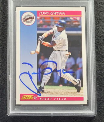 rare 1992 baseball cards Fleer Card #711 Cal Ripken : Collectibles & Fine Art Rare 1992 TONY GWYNN Signed