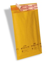 2000 4x8 #000 Ecolite Brand Made In (USA) Kraft Bubble Mailers Padded Envelopes