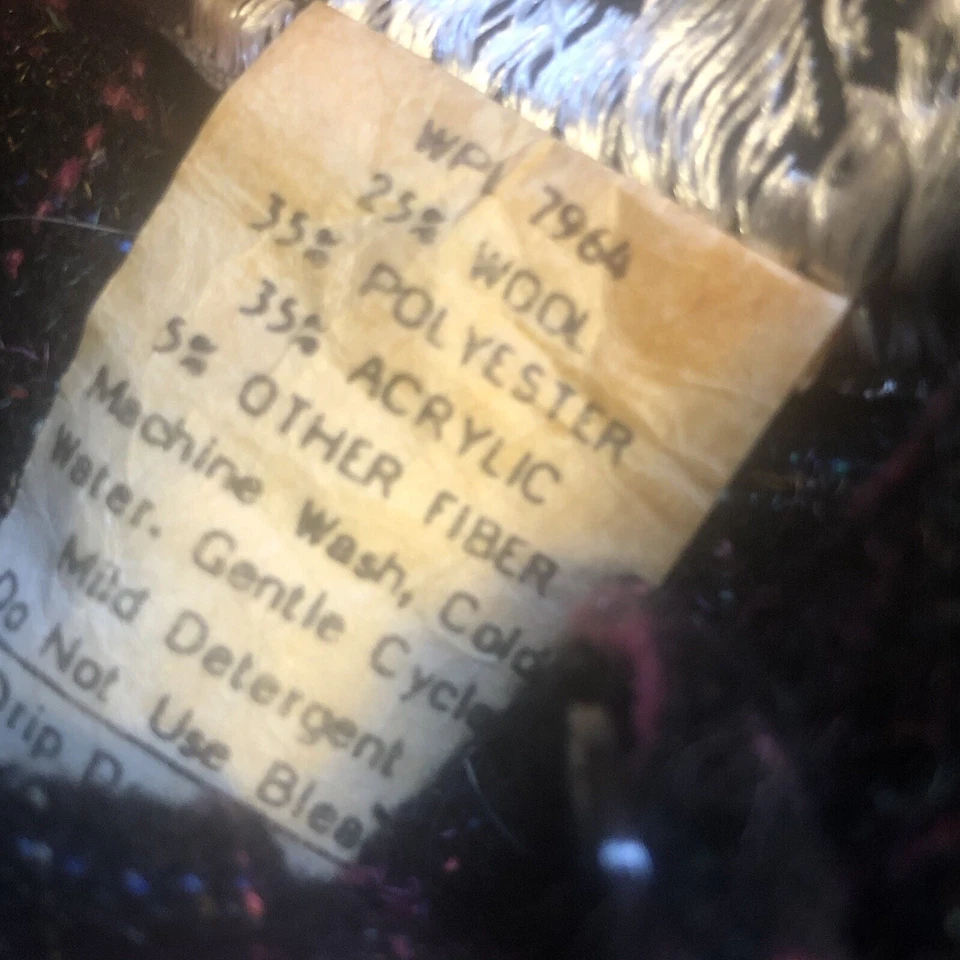 VTG 80s B’way Jrs Wool Plaid Pants Womens Size 3 XS Black Multicolor High Rise - Image 4 of 4