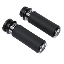 1" Electric Throttle Handle Bar Hand Grips Fit For Harley Touring Softail FatBoy