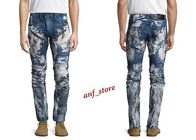 NWT PRPS Goods JAPAN BARRACUDA Men Jeans 34 x 32 Faded DISTRESSED 