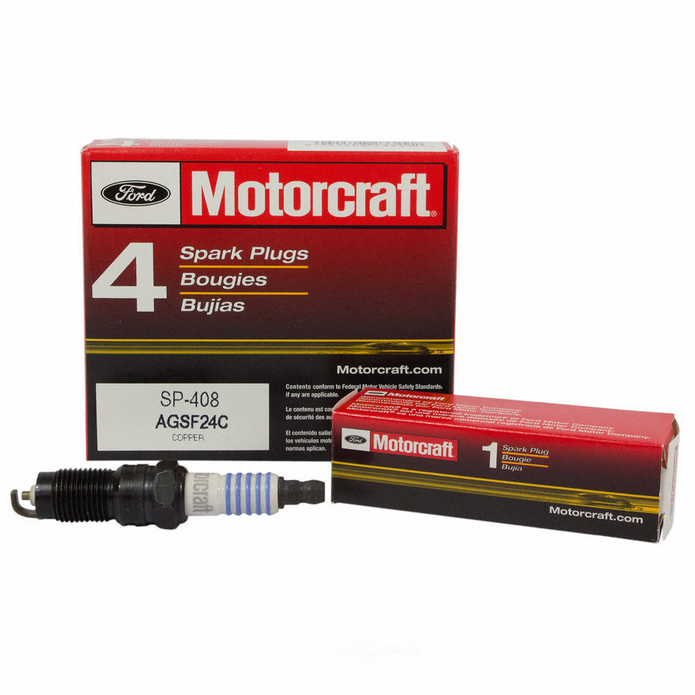 Spark Plug Motorcraft AGSF24C fits 88-90 Ford Escort 1.9L-L4