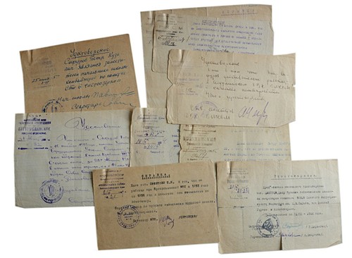 1930s Vintage Set Russian USSR Soviet Ticket Card Certificate Human History Repr - Picture 8 of 12