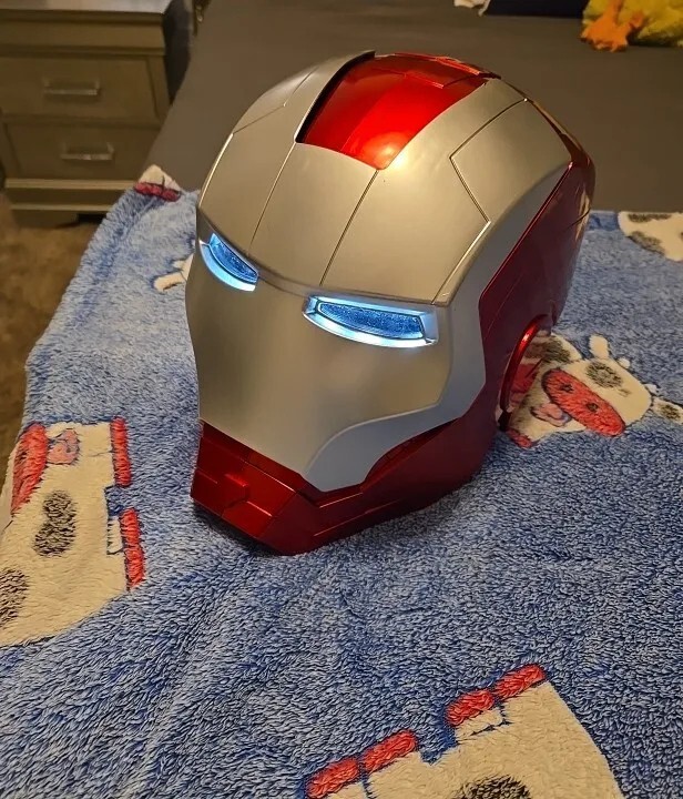 iron man costume cosplay helmet Iron Man 1:1 Cosplay Helmet Marvel Avengers Wearable Led Light Ironman Mask  New
