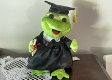 Gemmy Graduation Frogz Get This Party Started Animated Plush