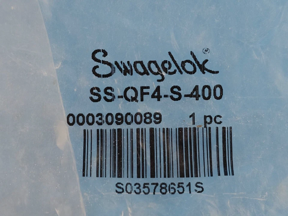 SEALED Swagelok SS-QF4-S-400 SS Quick-Connect Stem 1/4 IN SSQF4S400 Lot of 4 - Image 2 of 4