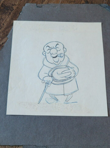 1950'S UPA MR. MAGOO ANIMATION CEL DRAWING DRAWN BY ART BABBITT DISNEY - 第 1/1 張圖片