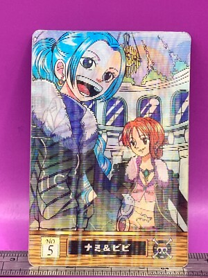 Nami Vivi 5 One Piece King of Pirates Gummy Card 3D 2002 BANDAI