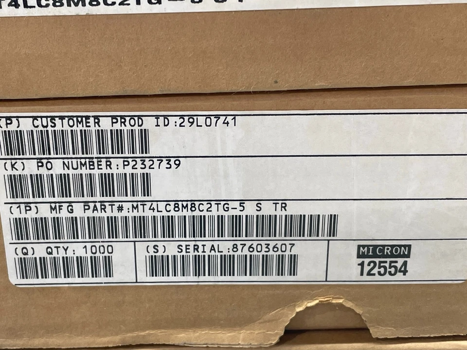 QTY-10 Micron MT4LC8M8C2TG-5SF EDO DRAM, 8MX8, 50NS, CMOS, PDSO32 - Image 2 of 2