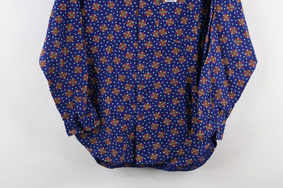 Camisa De Colección Años 90 Esprit Para Mujer Pequeña Desteñida Arco Iris Geométrica Cuello En Lazo Botón Foto 3 de 4