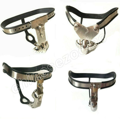 Male Chastity Device Adjustable Stainless Steel Chastity Belt Cage Device