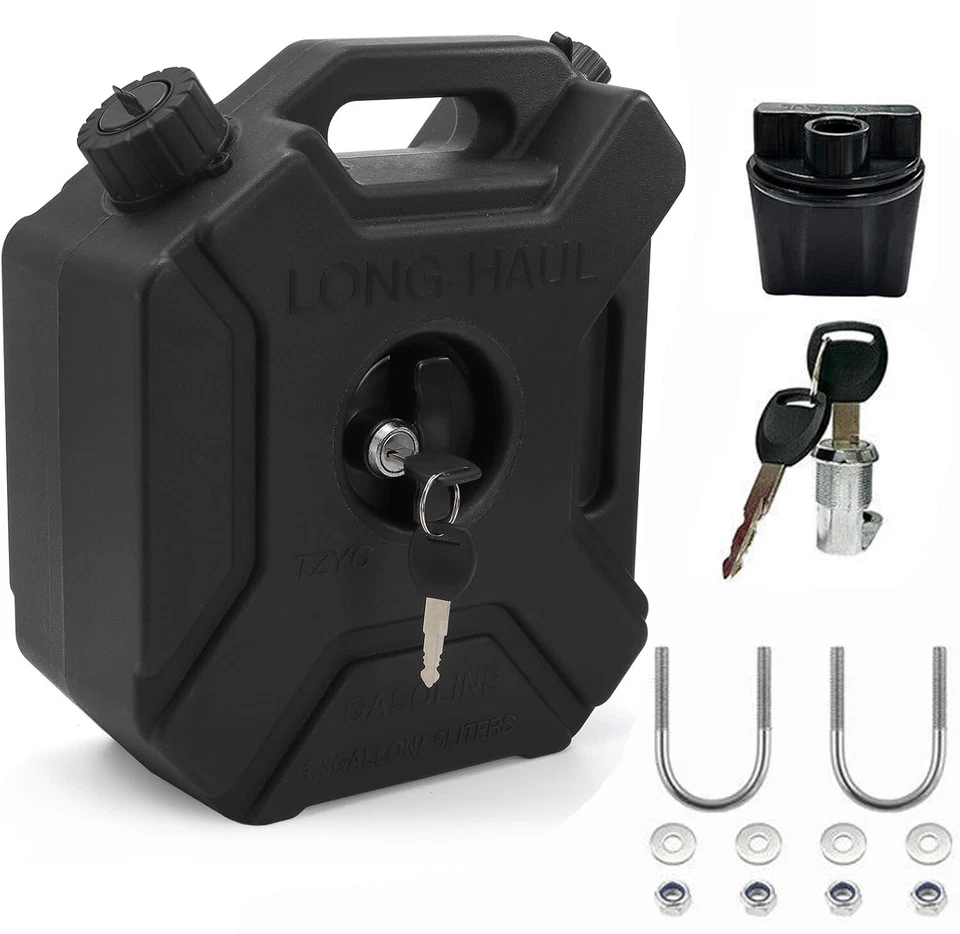 5L Gas Fuel Tank Gas Can Oil Storage Can For ATV UTV Gokart Motorcycle Car SUV - Image 2 of 4