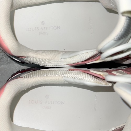 Sneakers Louis Vuitton Run Away Logo Bianco Maglia Pelle 5 UK o 8 US o 38 EUR - Foto 9 di 11