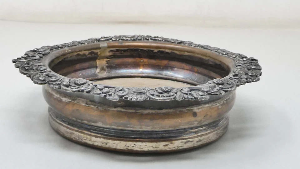 Antiguo soporte para posavasos Sheffield Plate Champagne/Vino plateado c1820 Foto 2 de 4
