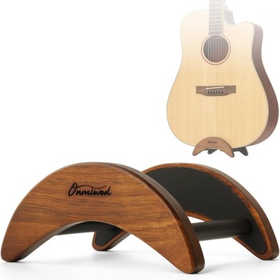 Acoustic Guitar Stand, Clip-On Self-Standing Solid Wood Acacia