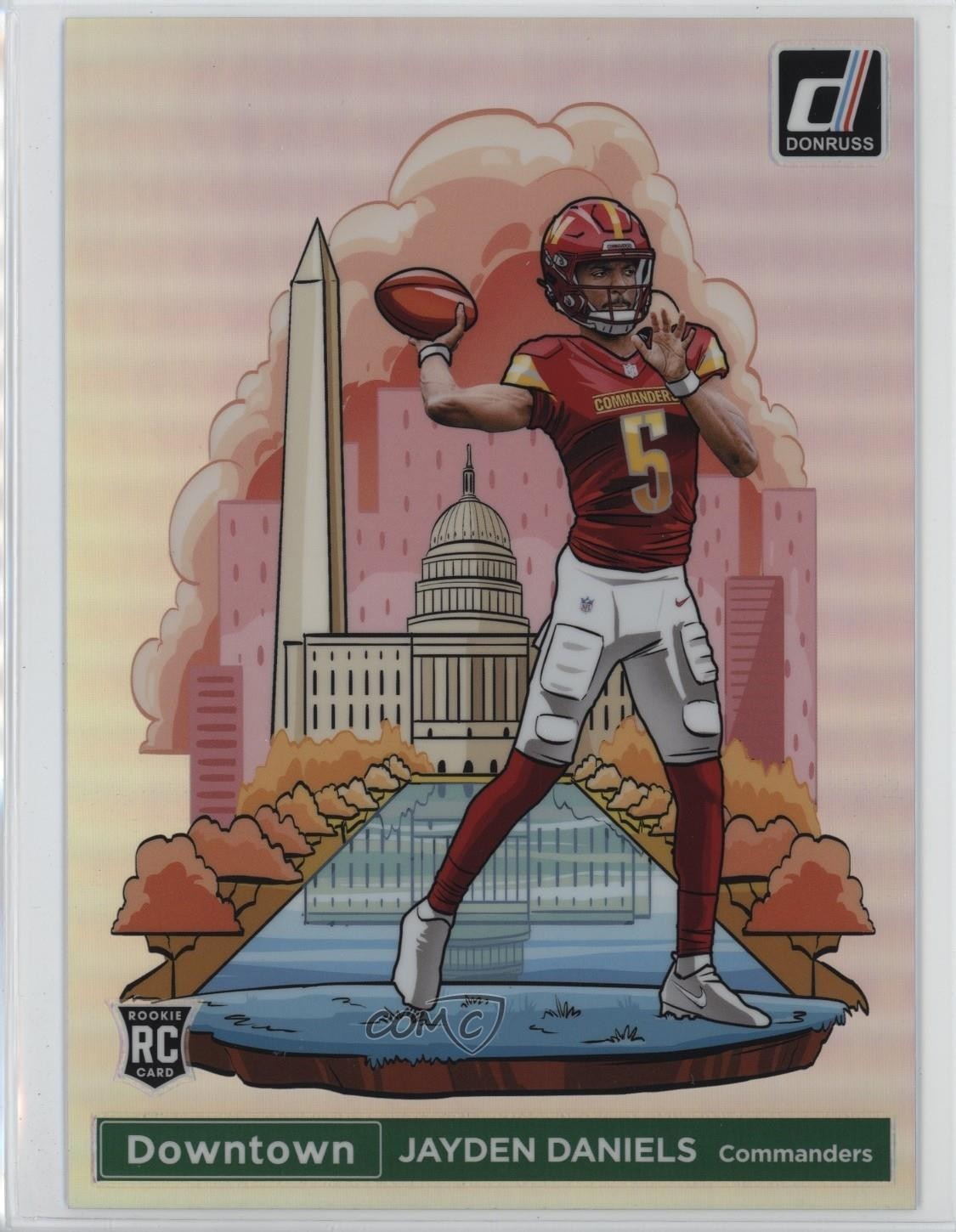2024 Panini Donruss Downtown! Oversized Jayden Daniels #16 0r2b