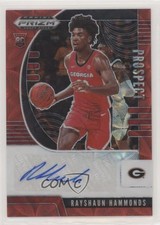 2020-21 Prizm Draft Picks Prospect Choice Red 11/88 Rayshaun Hammonds Auto 0q0m