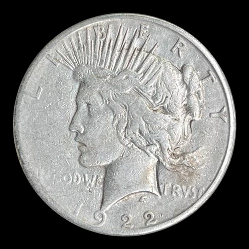 1922-S Peace Silver Dollar, F+
