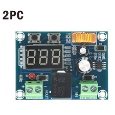 2X DC 12V-36V Battery Low Voltage cut off On Switch Controller Protection Module