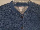 🌺 Girl's New STAR Denim Blue Jacket L 10-12 Coat 10/12 Cat & Jack Space Quilted — photo 2