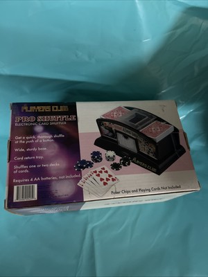 Players Club Pro Shuffle - Electronic Card Shuffler (Batteries Not Included)