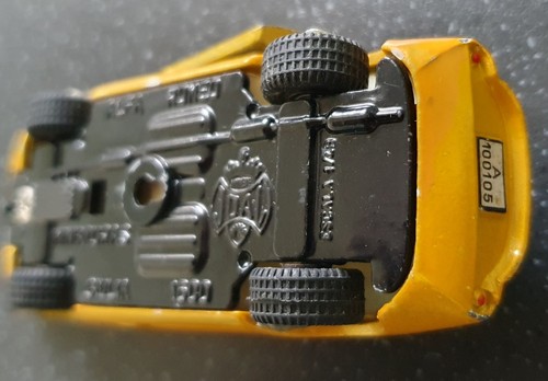 1980s VINTAGE METALLIC YELLOW JOAL 105 ALFA ROMEO GIULIO 1600 DIE-CAST MODEL CAR - Picture 24 of 24
